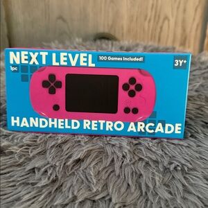 Pink Handheld Retro Arcade